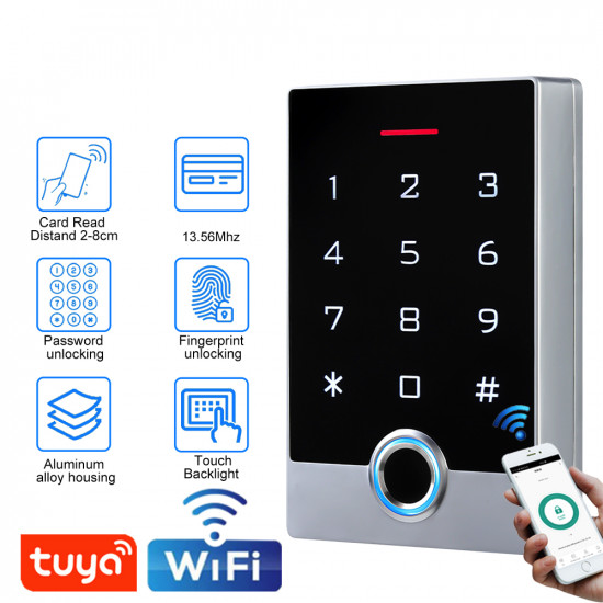 Biometric access control kit connected with ROBISAN X7-Crypto fingerprint